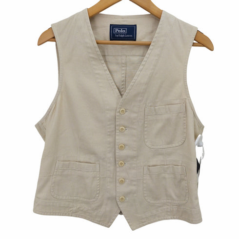 ポロバイラルフローレン Polo by RALPH LAUREN 3ポケ ウォッシュド ツイル ワーク ベスト メンズ 42S