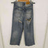 JHL-JEANS ダメージワイドバギーパンツ サイドシンチバック カットオフ メンズ JPN:L