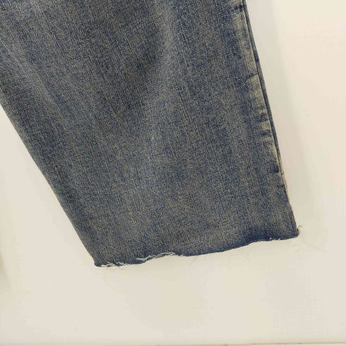 JHL-JEANS ダメージワイドバギーパンツ サイドシンチバック カットオフ メンズ JPN:L