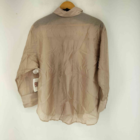 ジャスグリッティー JUSGLITTY パールボタンシアーシャツ レディース JPN:1
