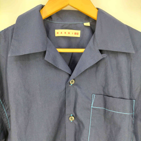 マルニ MARNI スーピマコットンオーバーサイズオープンカラーシャツ メンズ JPN:S