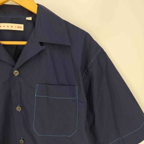 マルニ MARNI スーピマコットンオーバーサイズオープンカラーシャツ メンズ JPN:S