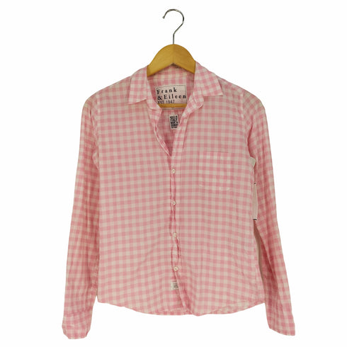 フランクアンドアイリーン Frank & Eileen USA製 ギンガムチェック スキッパーシャツ レディース import:XS