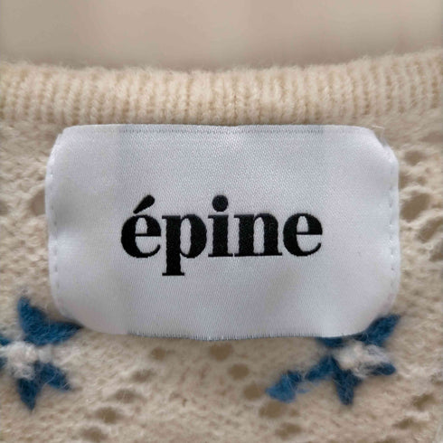 エピヌ epine ポンポンフラワーカーディガン レディース