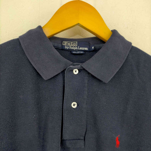 ポロバイラルフローレン Polo by RALPH LAUREN ポニー刺繍 L/Sポロシャツ メンズ import:M