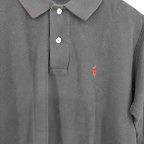ポロバイラルフローレン Polo by RALPH LAUREN ポニー刺繍 L/Sポロシャツ メンズ import:M