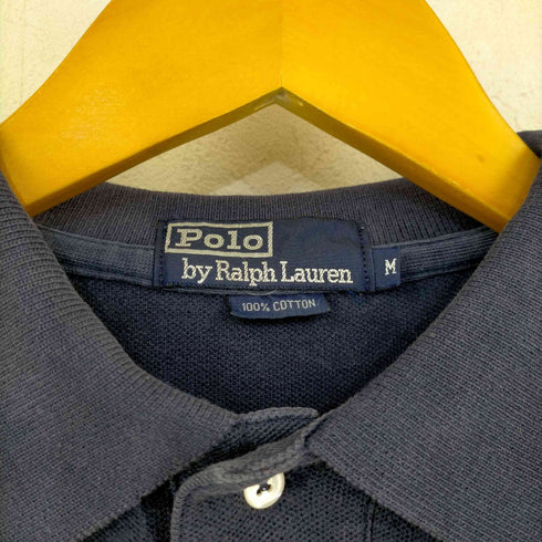 ポロバイラルフローレン Polo by RALPH LAUREN ポニー刺繍 L/Sポロシャツ メンズ import:M