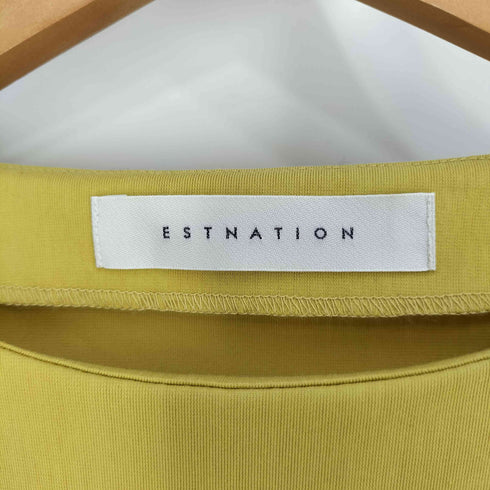 エストネーション ESTNATION フリルスリーブ コットンポリブラウス レディース 38
