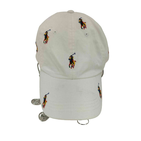 ポロラルフローレン POLO RALPH LAUREN マルチカラーロゴ刺繍キャップ メンズ FREE