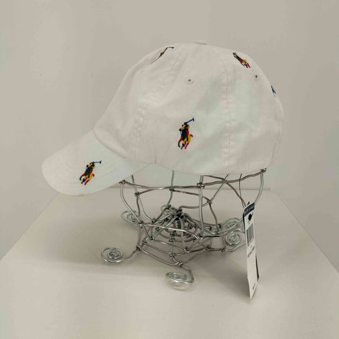 ポロラルフローレン POLO RALPH LAUREN マルチカラーロゴ刺繍キャップ メンズ FREE