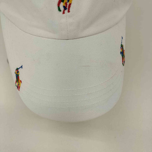 ポロラルフローレン POLO RALPH LAUREN マルチカラーロゴ刺繍キャップ メンズ FREE