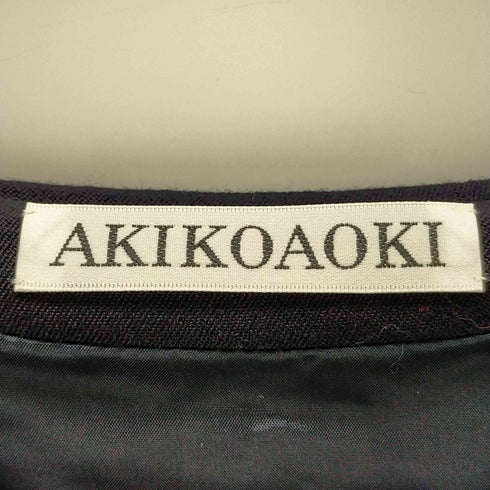 アキコアオキ AKIKOAOKI ノースリーブプリーツワンピース レディース