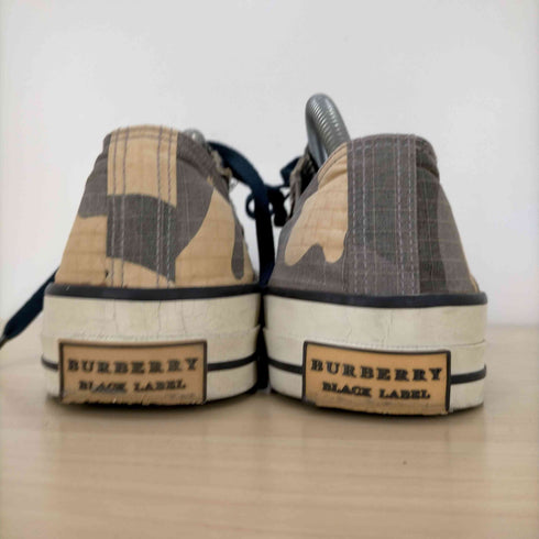 バーバリーブラックレーベル BURBERRY BLACK LABEL リップストップ カモフラージュ ローカットスニーカー メンズ 3