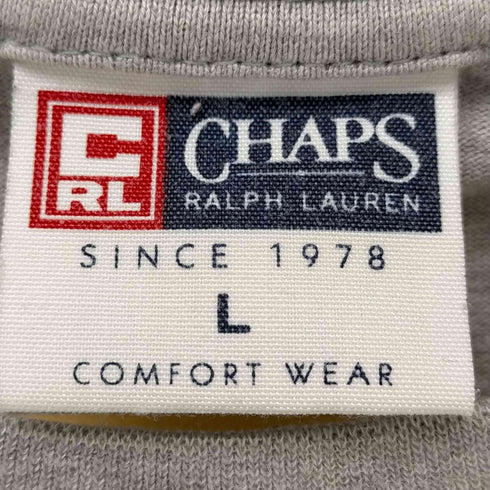 チャップスラルフローレン CHAPS RALPH LAUREN ナンバープリント クルーネック 半袖Tシャツ メンズ JPN:L