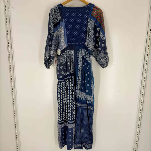 ハナトギター 花とギター organ za vintage fabric dress バンダナ パッチワーク レディース