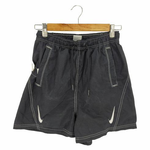 ナイキ NIKE 21AW Sportswear Swoosh Shorts Wmns Rise Black ナイロンショートパンツ レディース JPN:S