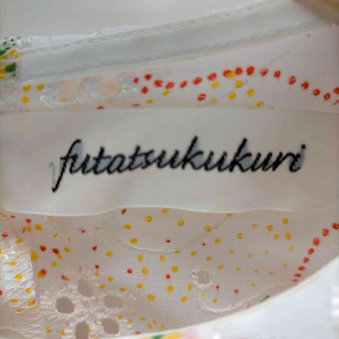 フタツククリ FUTATSUKUKURI レース切替ブラウス レディース