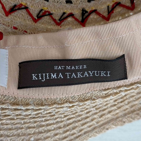 キジマタカユキ KIJIMA TAKAYUKI ジュートステッチハット レディース