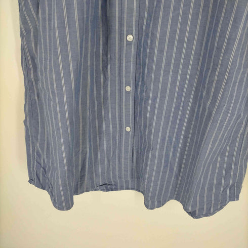 ムジルシリョウヒン 無印良品 洗いざらし ブロードレギュラーカラー長袖ワンピース レディース JPN:XL