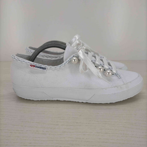 スペルガ SUPERGA パール装飾スニーカー レディース EUR:37