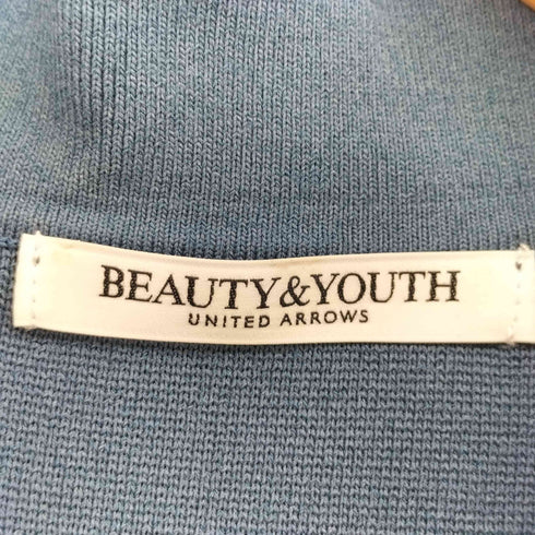 ビューティーアンドユースユナイテッドアローズ BEAUTY & YOUTH UNITED ARROWS コットンポリエステル ポロノースリーブニット コバルト レディース FREE