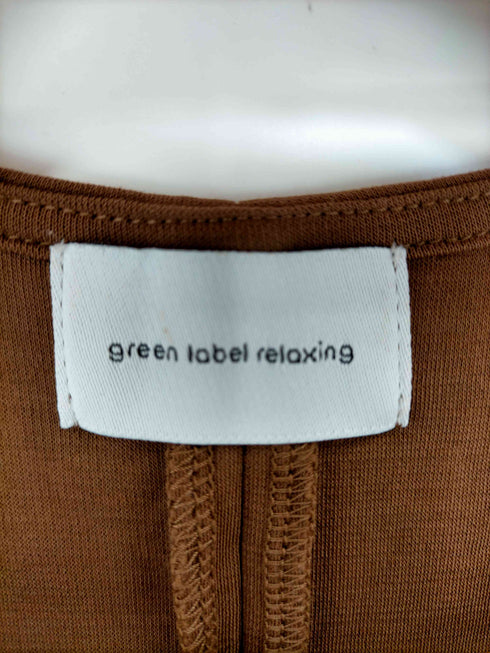 ユナイテッドアローズグリーンレーベルリラクシング UNITED ARROWS green label relaxing ハイツイストポンチノースリーブワンピース レディース FREE