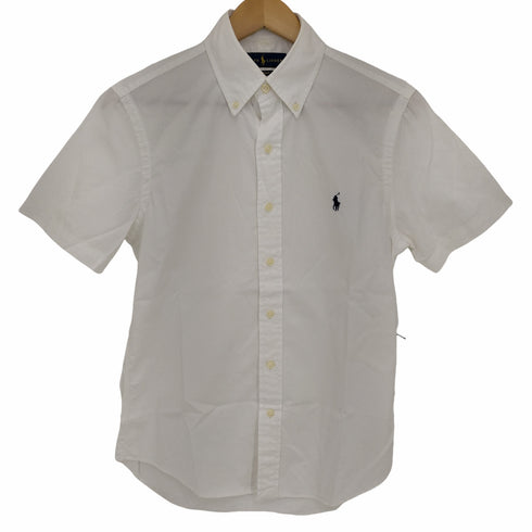 ラルフローレン RALPH LAUREN FEATHER WEIGHT TWILL ボタンダウン 半袖シャツ メンズ import:XS