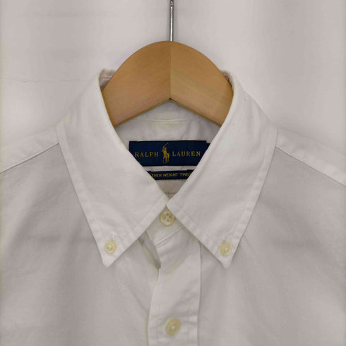 ラルフローレン RALPH LAUREN FEATHER WEIGHT TWILL ボタンダウン 半袖シャツ メンズ import:XS
