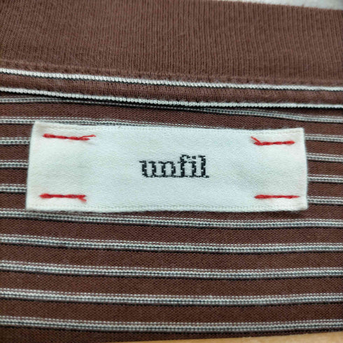 アンフィル unfil ボーダー柄 L/S カットソー メンズ JPN:3