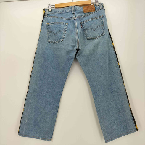 リーバイス Levis ウール チェック リメイク デニム パンツ メンズ W29 L30