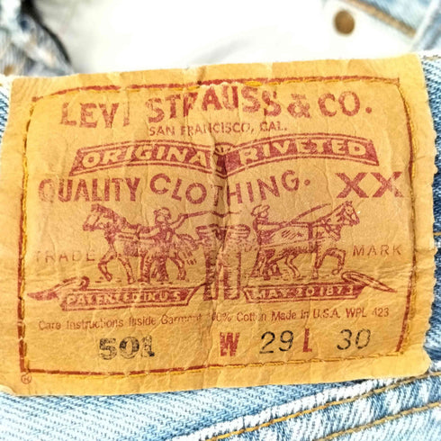 リーバイス Levis ウール チェック リメイク デニム パンツ メンズ W29 L30