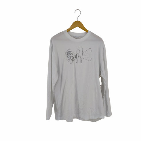ミナペルホネン mina perhonen つづく展 フロントプリント L/S TEE レディース