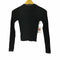 ザラ ZARA バックリボンスクエアリブニット レディース import:S