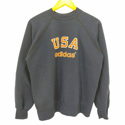 アディダス adidas 80s USA製裏起毛クルーネックトレーナー メンズ L