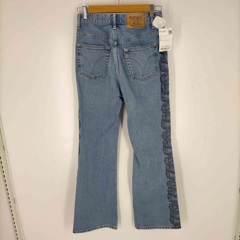 ヒステリックグラマー HYSTERIC GLAMOUR SNAKE LOOP デニムフレアパンツ レディース 27