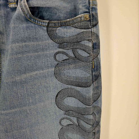 ヒステリックグラマー HYSTERIC GLAMOUR SNAKE LOOP デニムフレアパンツ レディース 27