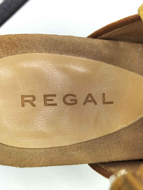 リーガル REGAL スウェード ウェッジ サンダル レディース JPN:22.5