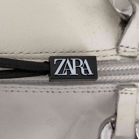 ザラ ZARA チェーンデザイン サイドジップ レザーアンクルブーツ メンズ EUR:41