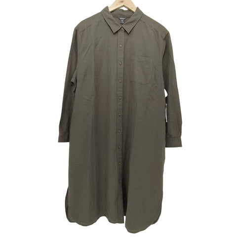 エディーバウアー Eddie Bauer ボタンシャツワンピース レディース PXL