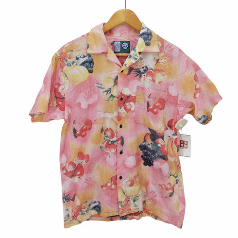 BURGHSCOTT 総柄オープンカラーシャツ メンズ 38 1/2