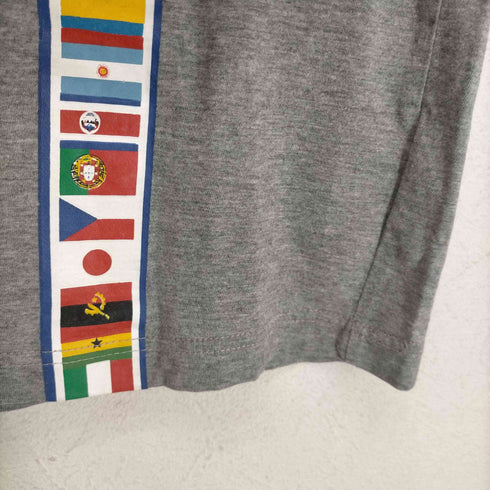 万国旗デザインリンガーTシャツ メンズ JPN:M