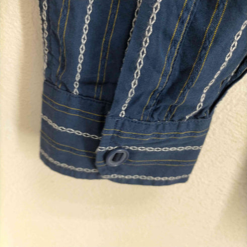 エディーバウアー Eddie Bauer チェーンステッチ長袖シャツ メンズ JPN:L