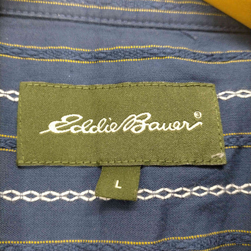 エディーバウアー Eddie Bauer チェーンステッチ長袖シャツ メンズ JPN:L