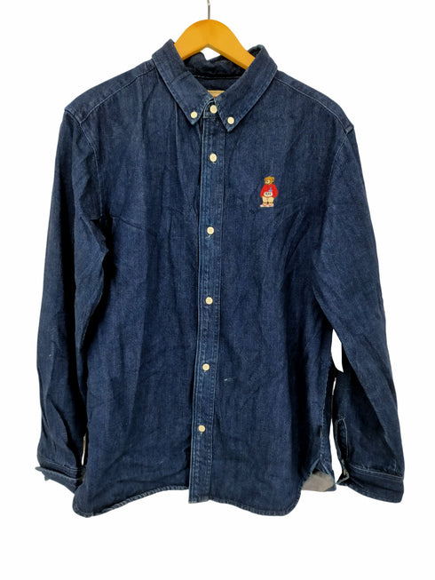インターブリード INTERBREED 1992 ベア刺繍デニムシャツ メンズ JPN:L