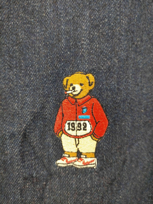 インターブリード INTERBREED 1992 ベア刺繍デニムシャツ メンズ JPN:L