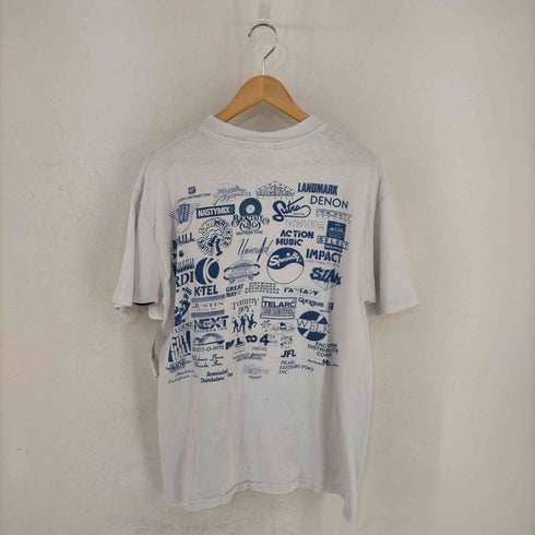 ヘインズ Hanes 80s MADE IN USA インディレコード レーベルプリントTシャツ HIPHOP メンズ import:XL