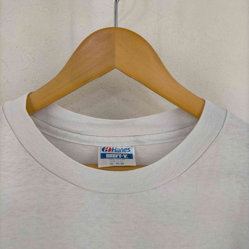 ヘインズ Hanes 80s MADE IN USA インディレコード レーベルプリントTシャツ HIPHOP メンズ import:XL