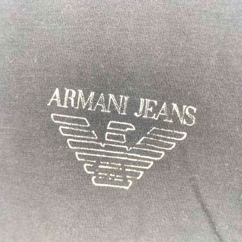 アルマーニジーンズ ARMANI JEANS イタリア製 プリントVネックTシャツ メンズ S