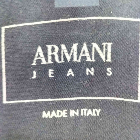 アルマーニジーンズ ARMANI JEANS イタリア製 プリントVネックTシャツ メンズ S