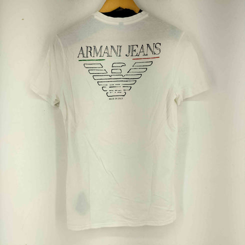 アルマーニジーンズ ARMANI JEANS イタリア製 プリントVネックTシャツ メンズ S